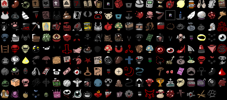 “الأدوات” في Binding of Isaac