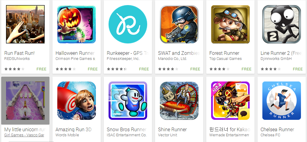 هناك عدد هائل من ألعاب الجري في متجر تطبيقات جوجل