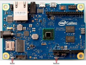 Intel galileo buttons
